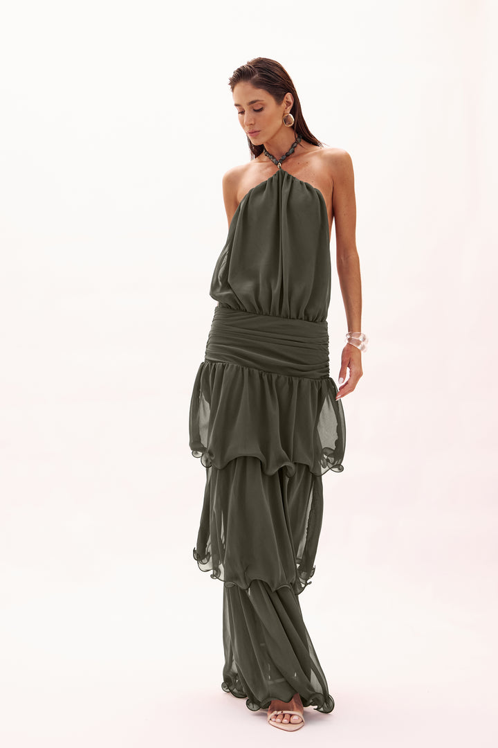 CLEA OLIVE DRESS
