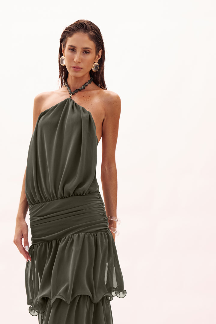 CLEA OLIVE DRESS