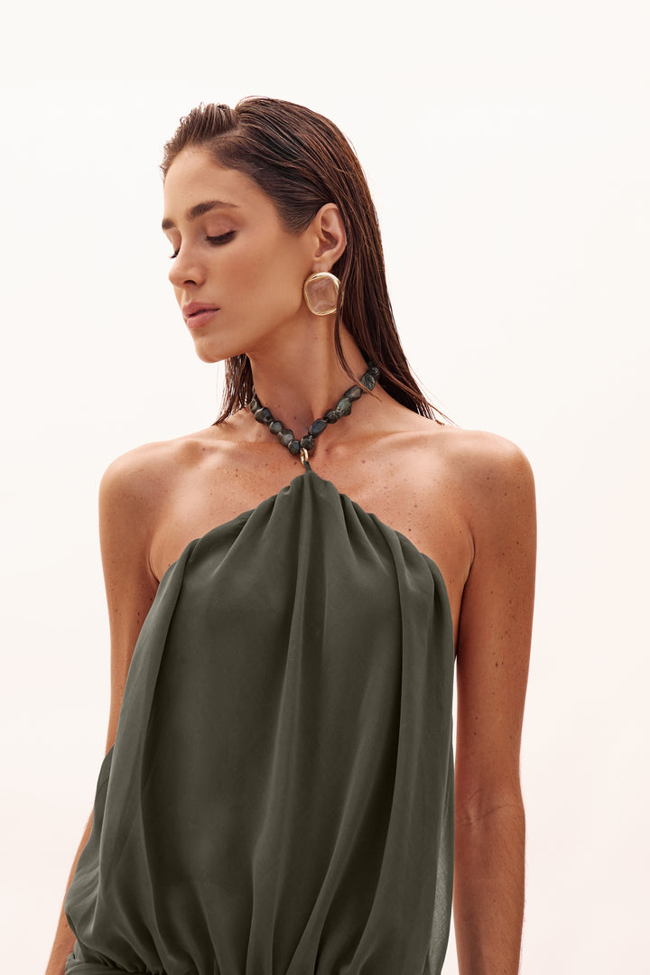 CLEA OLIVE DRESS