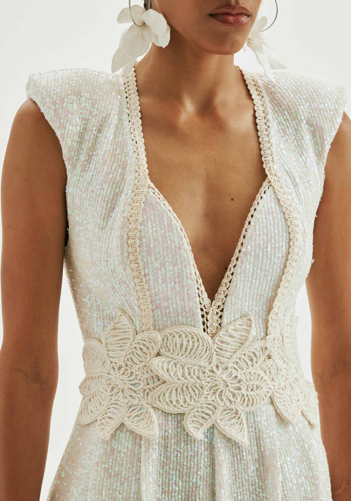 WAVERLY SEQUIN ROMPER