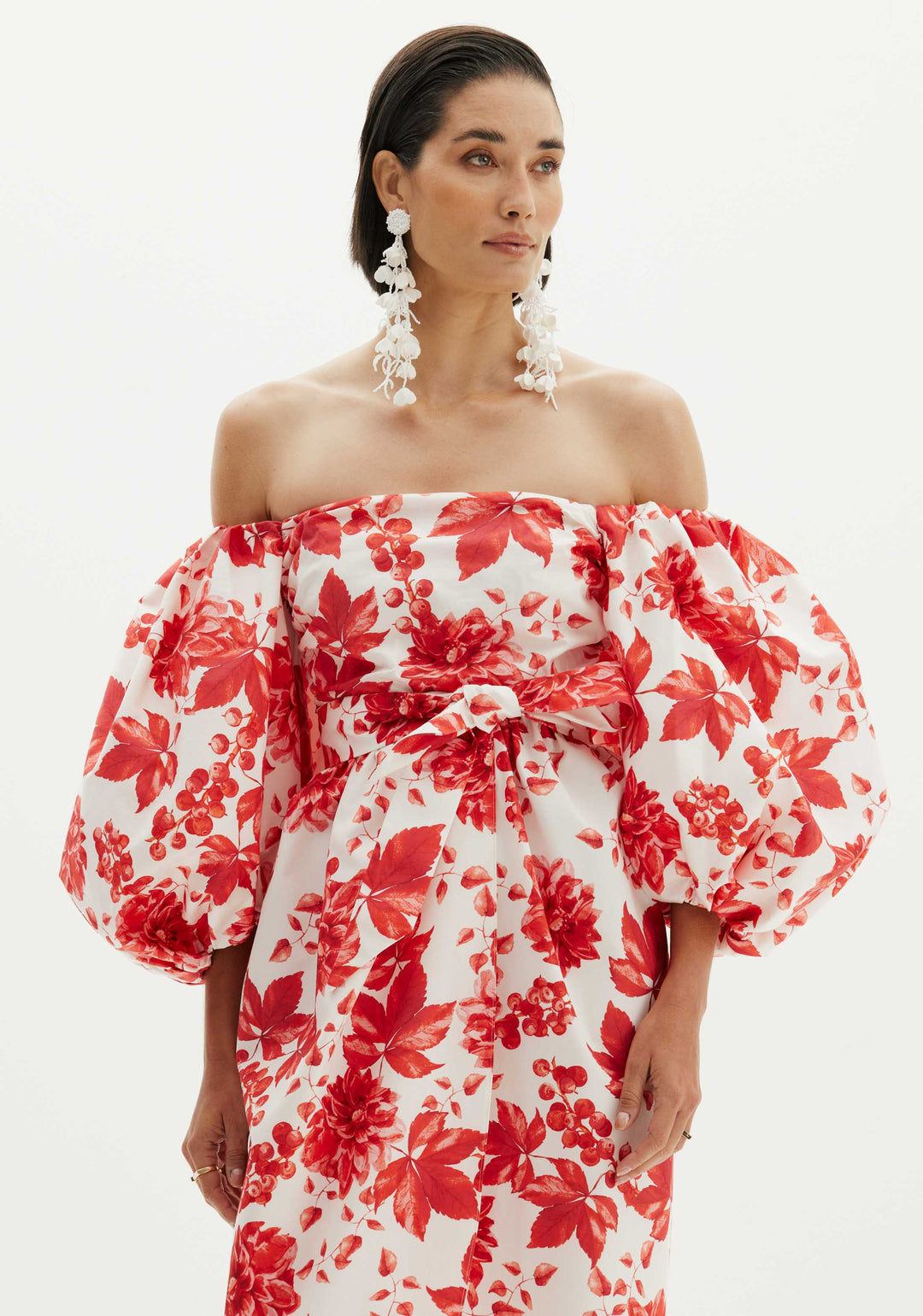 FLORAL MIDI DRESS