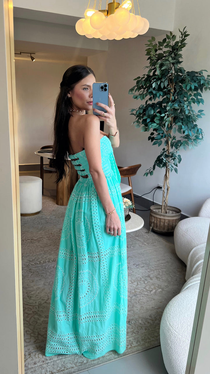 Dress maxi costa amarracao