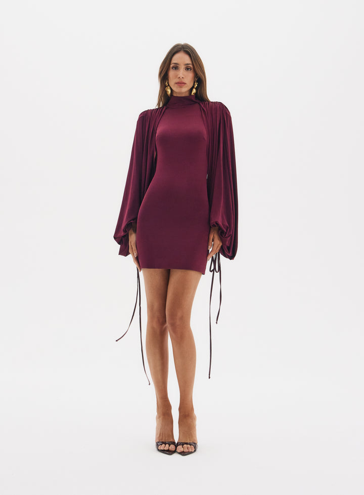 Nina Burgundy dress