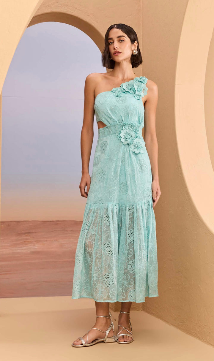 ANABEL MIDI FLORAL DRESS