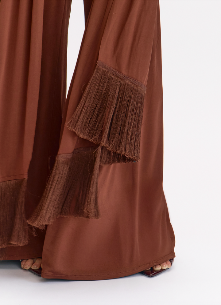 BEATEN FRINGE JUMPSUIT