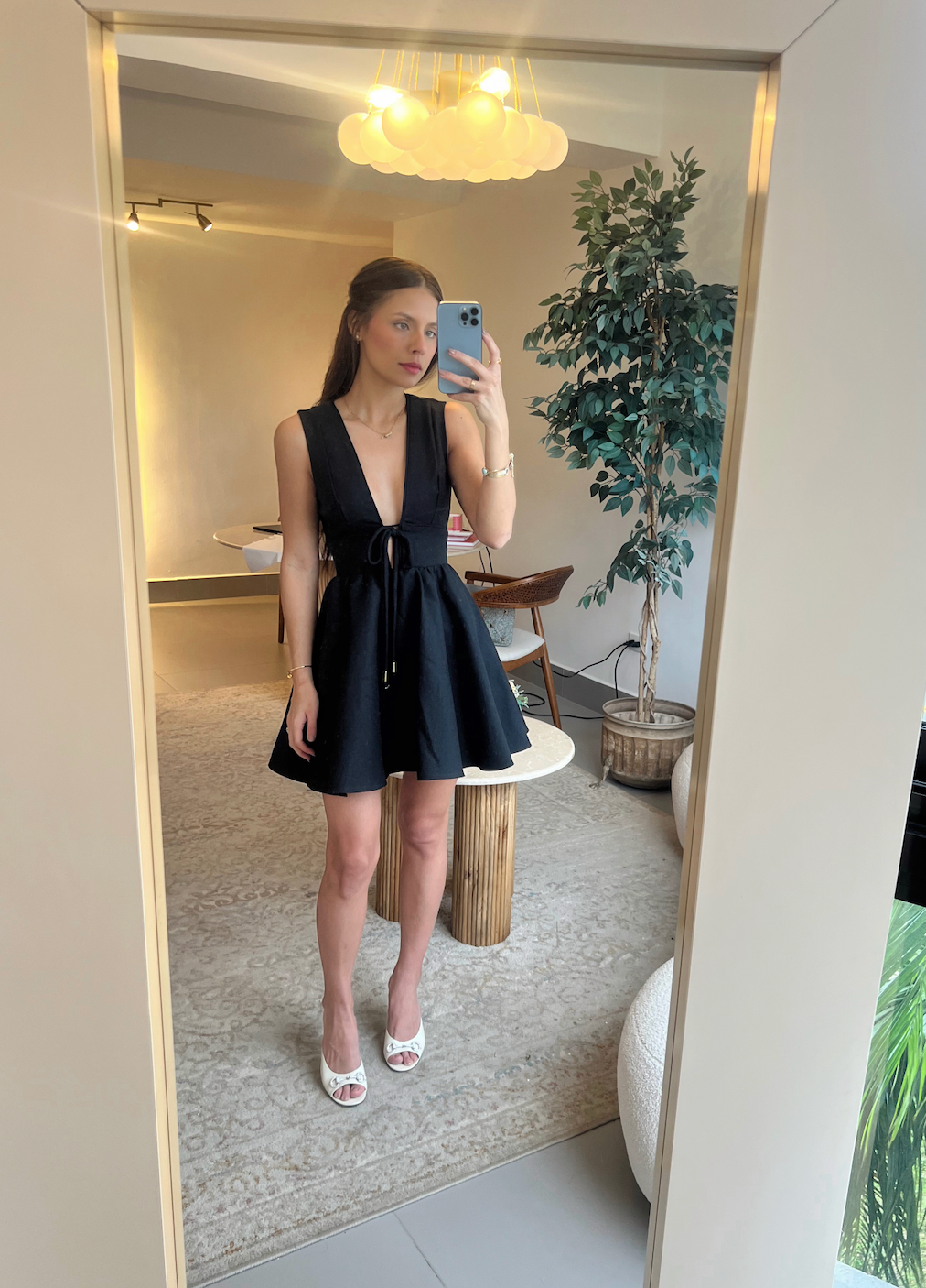ELENA MINI BLACK DRESS