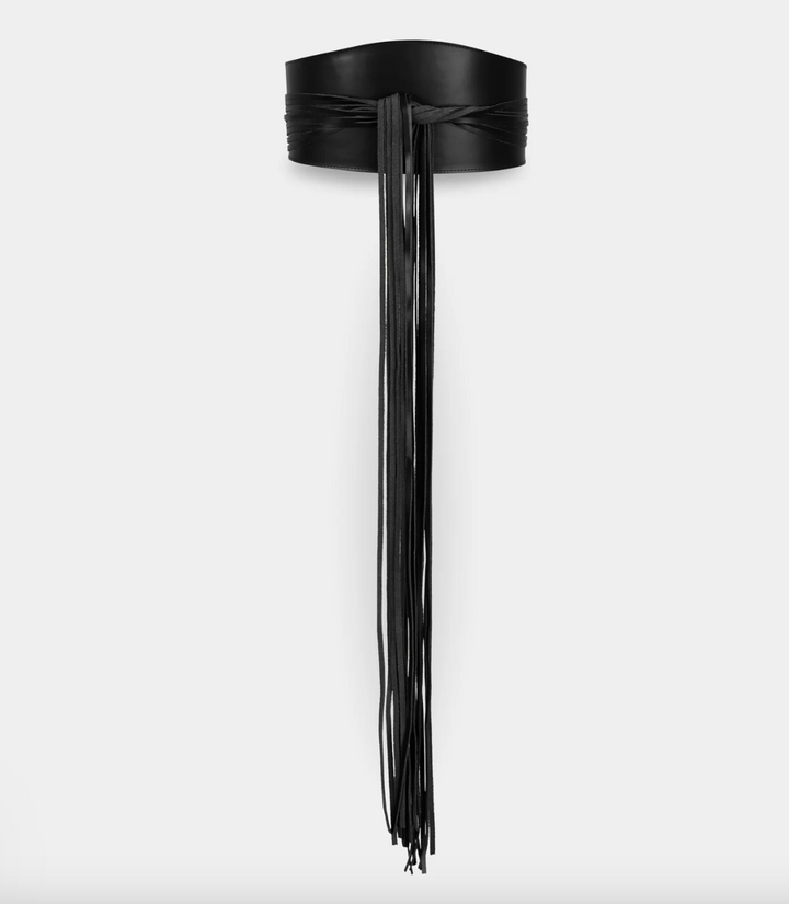 VIENTO LEATHER BELT BLACK