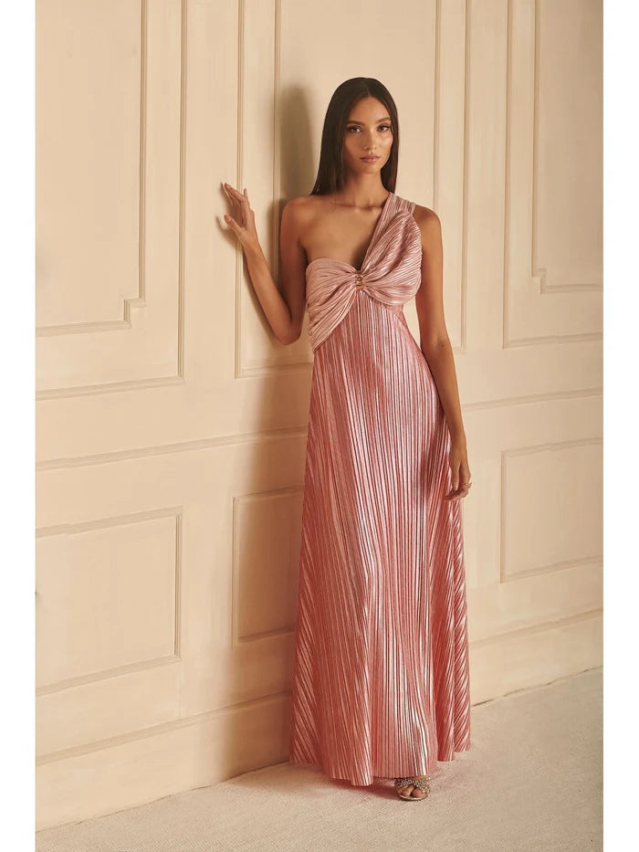 PLEATED LONG DRESS